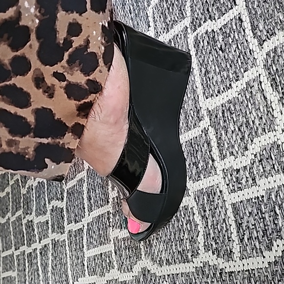 Charles platform Black shoes 9.5 - Picture 4 of 7